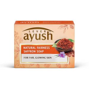 Lever Ayush Natural Fairness Saffron Soap 100g