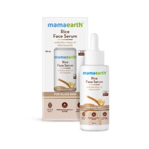 Mamaearth Rice Face Serum With Rice Water & Niacinamide for Glass Skin – 30 ml