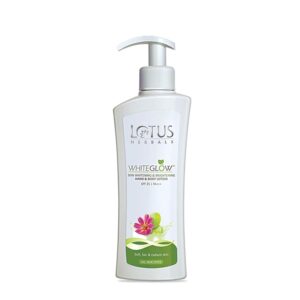 Lotus Herbals White Glow Skin Whitening and Brightening Hand and Body Lotion 300ml