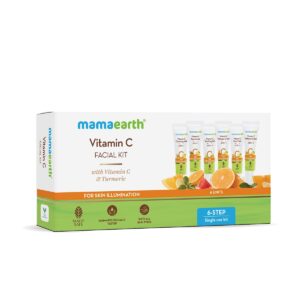 Mamaearth Vitamin C Facial Kit with Vitamin C & Turmeric for Skin Illumination – 60 g