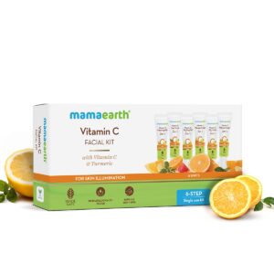 Mamaearth Vitamin C Facial Kit with Vitamin C & Turmeric for Skin Illumination – 60 g