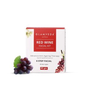 Glamveda Red Wine 6 Steps Facial Kit