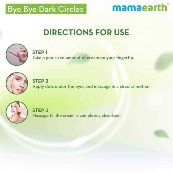 Mamaearth Bye Bye Dark Circle Eye Cream 20ml - Image 3