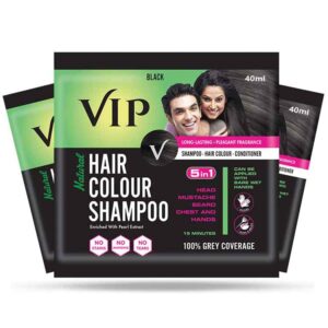 VIP Hair Colour Shampoo Natural Black