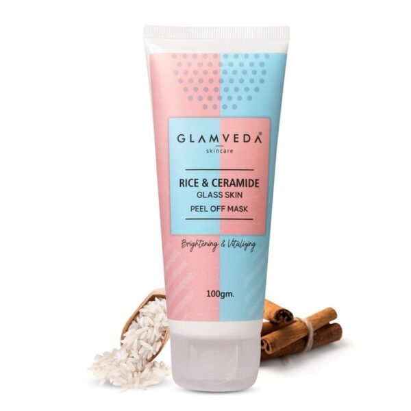 Glamveda Rice & Ceramide Korean Glass Skin Peel off mask 100gm