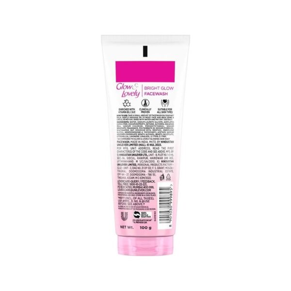 Fair & Lovely Bright Glow Face Wash 100 g - Image 2